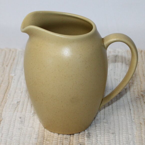 VTG NORITAKE COLORWAVE YELLOW CREAMER & COVERED SUGAR STONEWARE SPECKLED 8491 - Picture 3 of 13
